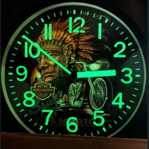 COPY - Harley-Davidson Garage Shop Glow In The Dark Wall Clock New in Box